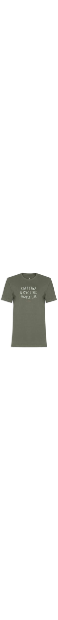 Camiseta Masculina Estampa Caffene - Verde