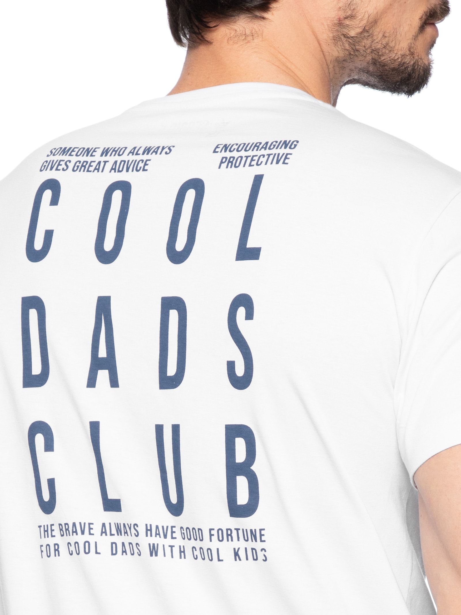 Camiseta Masculina Estampa Cool Dads Branco  Sergio K