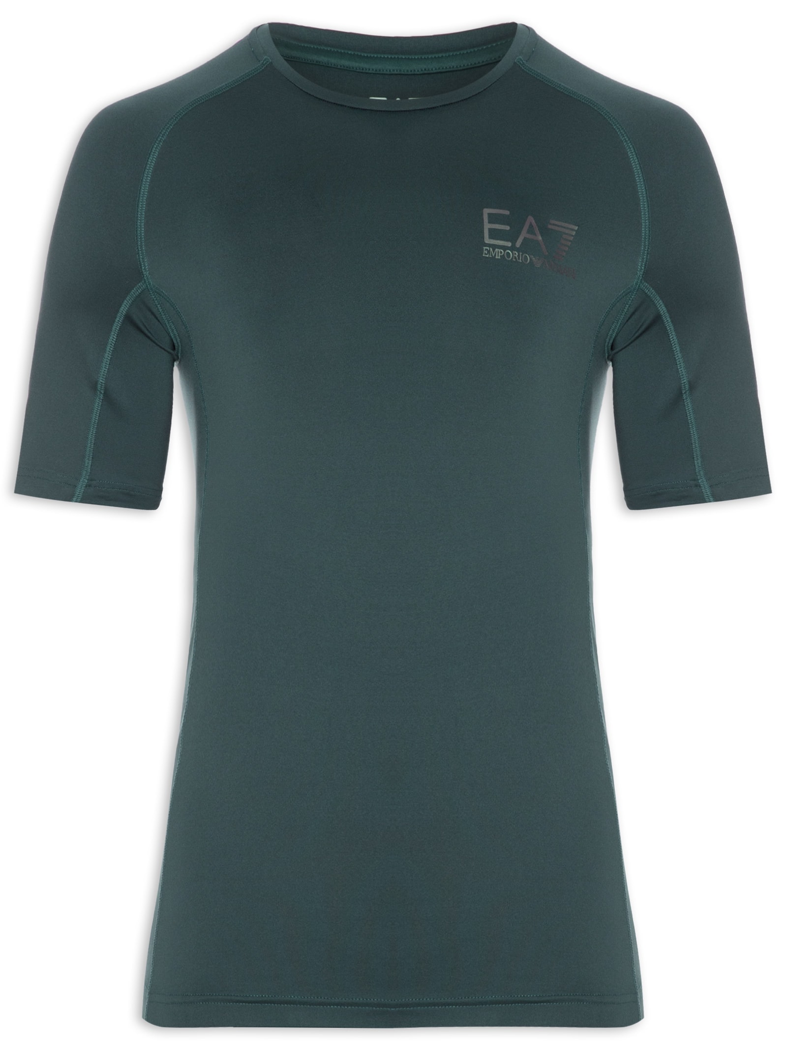 Camiseta Masculina Estampa Costas Azul Ea7 Emporio Armani