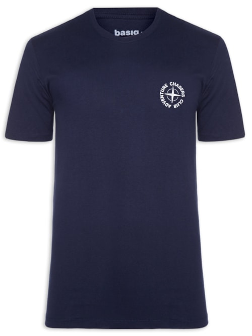 Camiseta Masculina Estampa De Adventure Club – Azul