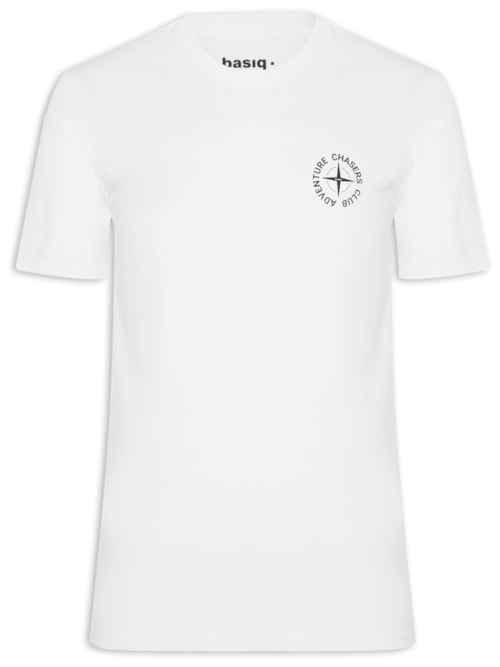 Camiseta Masculina Estampa De Adventure Club – Branco