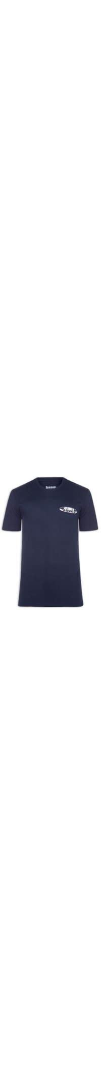 Camiseta Masculina Estampa De Prancha - Azul