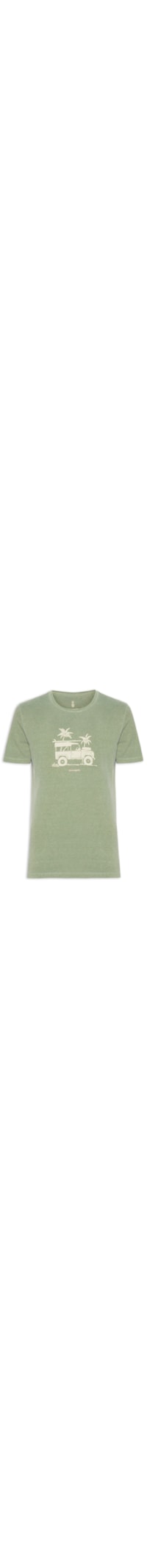 Camiseta Masculina Estampa Defender - Verde