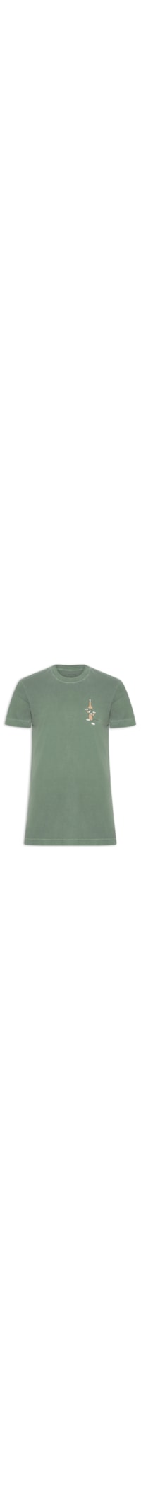 Camiseta Masculina Estampa Drink - Verde