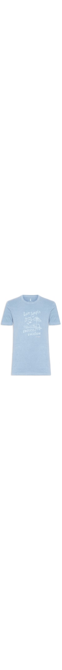 Camiseta Masculina Estampa Endless Vacation Stone - Azul