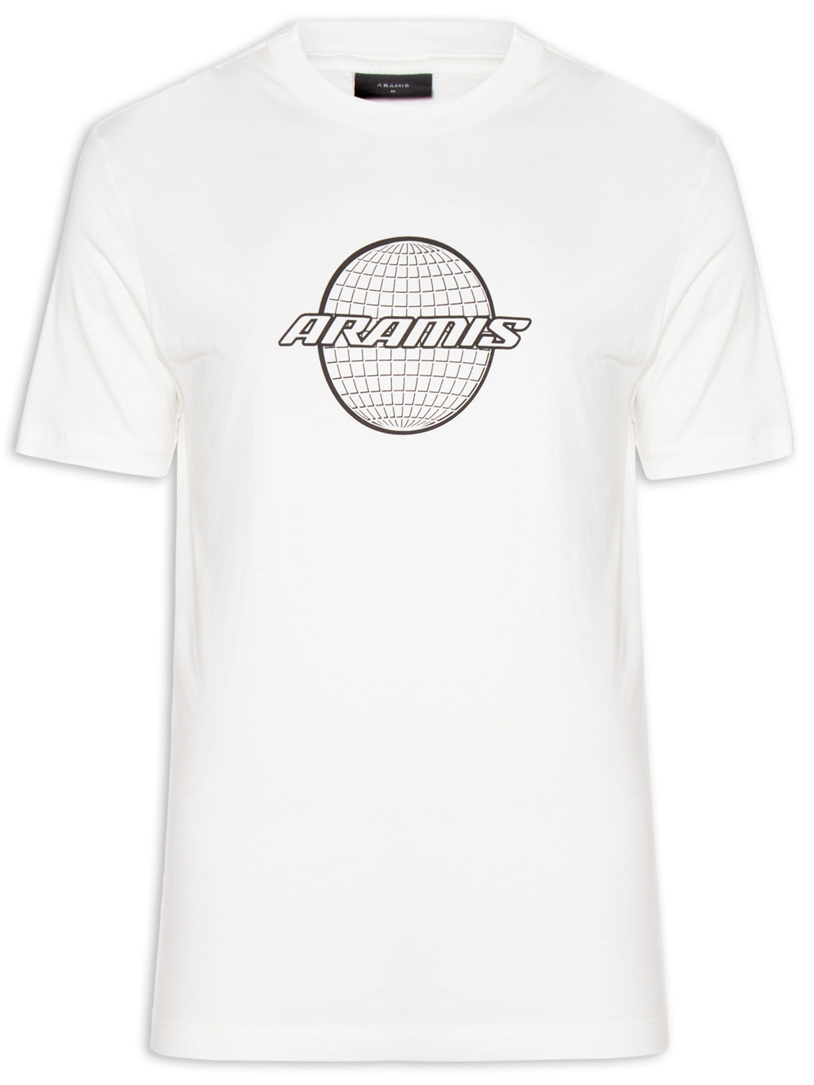 Camiseta Masculina Estampa Globe Branco Aramis