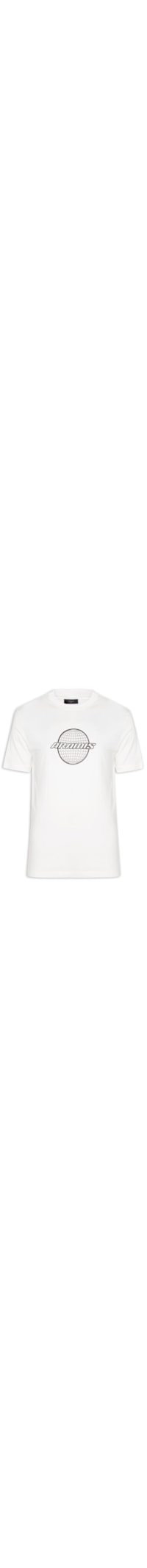 Camiseta Masculina Estampa Globe - Branco