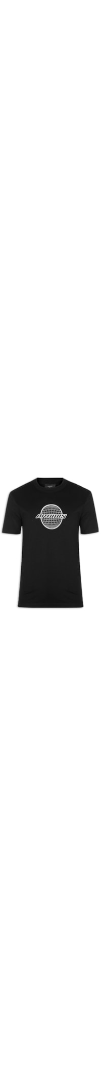 Camiseta Masculina Estampa Globe - Preto