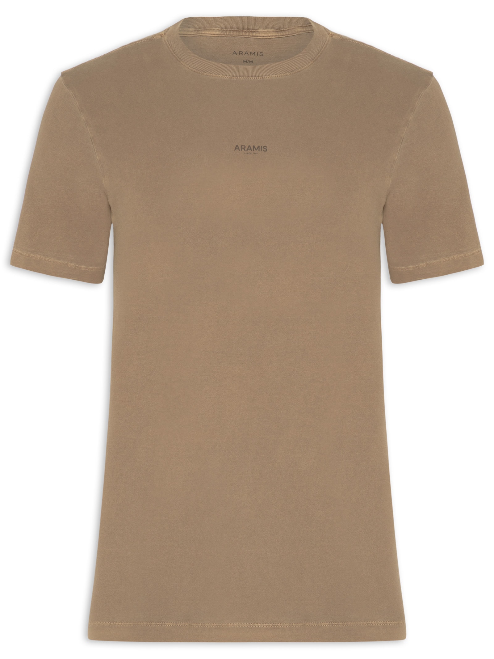 Camiseta Masculina Estampa Lavada Marrom Aramis