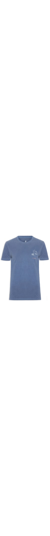 Camiseta Masculina Estampa Let's Jazz - Azul