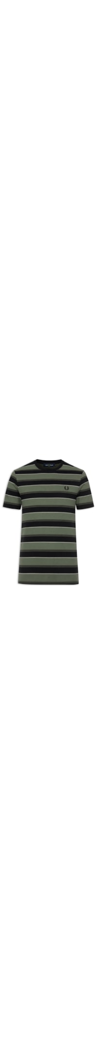 Camiseta Masculina Estampa Listrada - Verde