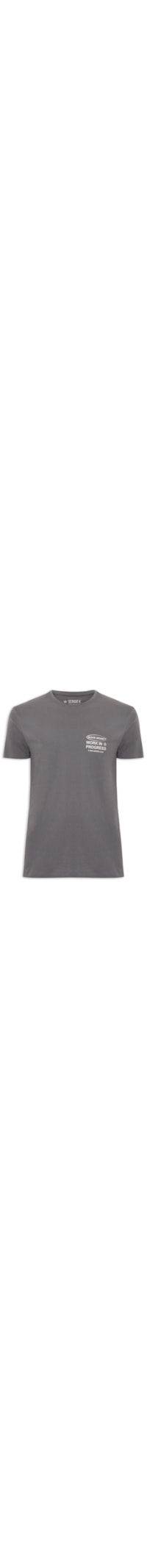 Camiseta Masculina Estampa Make Money - Cinza