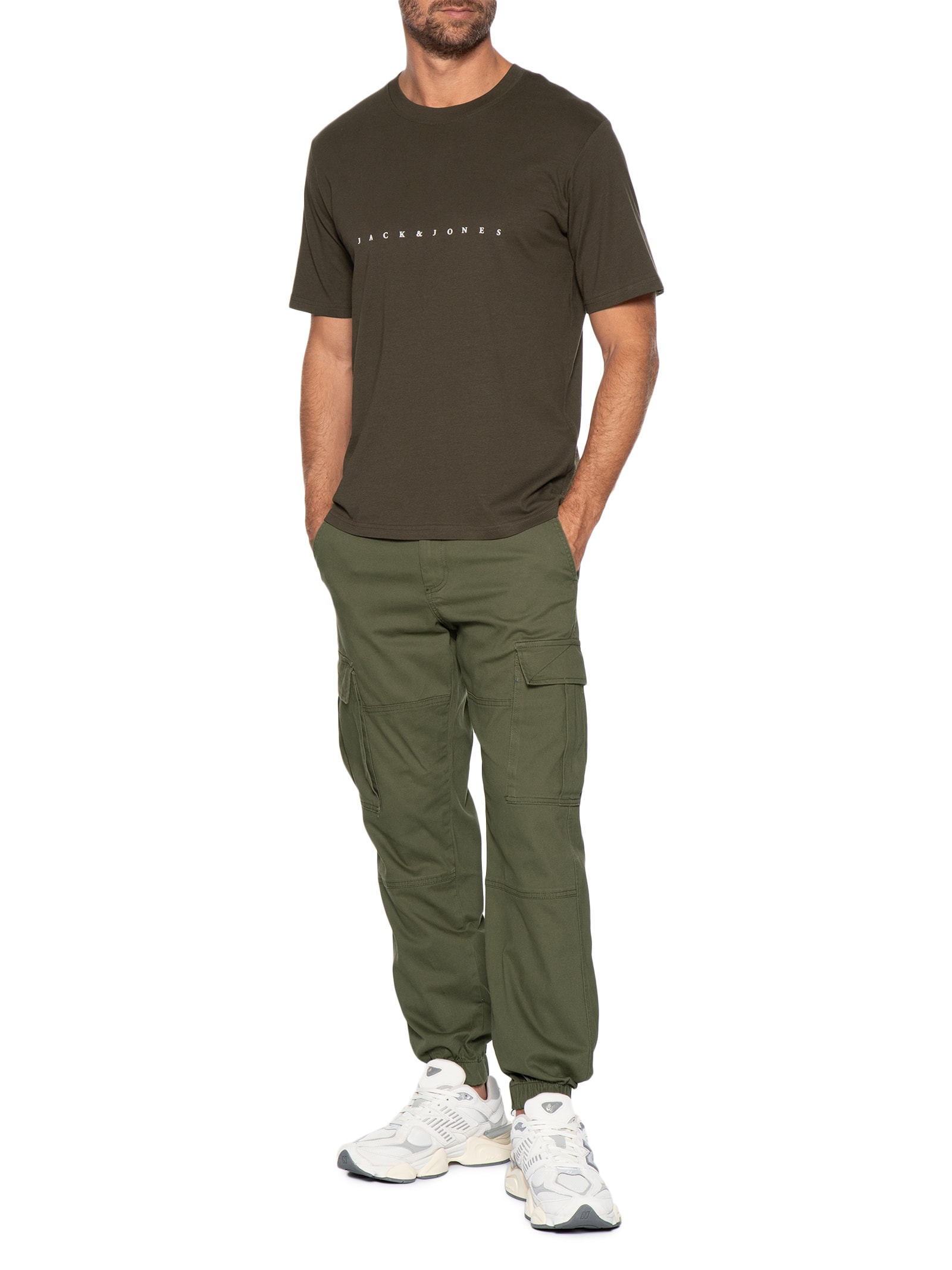 Camiseta Masculina Estampa Marrom Jack & Jones