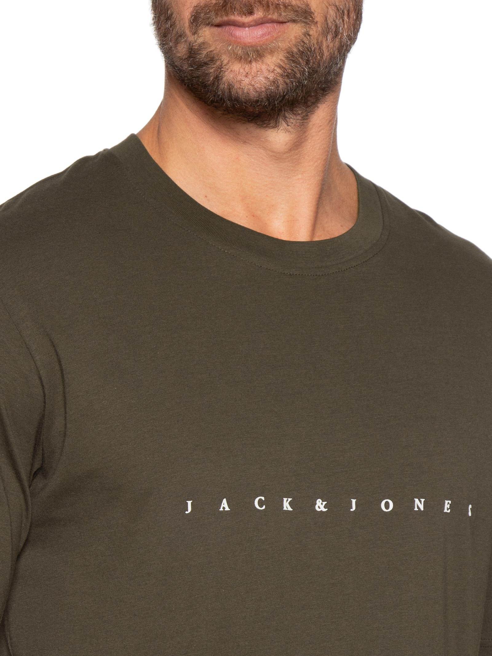 Camiseta Masculina Estampa Marrom Jack & Jones
