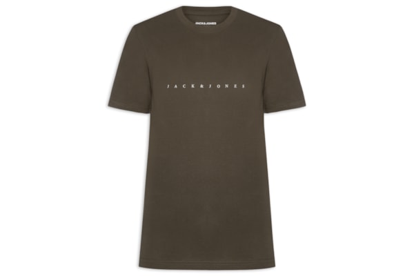 Camiseta Masculina Estampa - Marrom