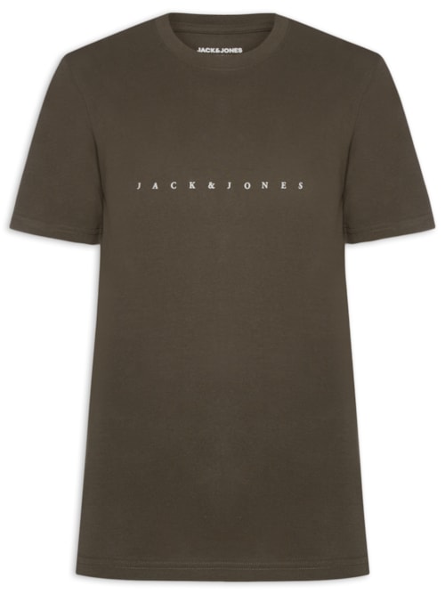 Camiseta Masculina Estampa – Marrom
