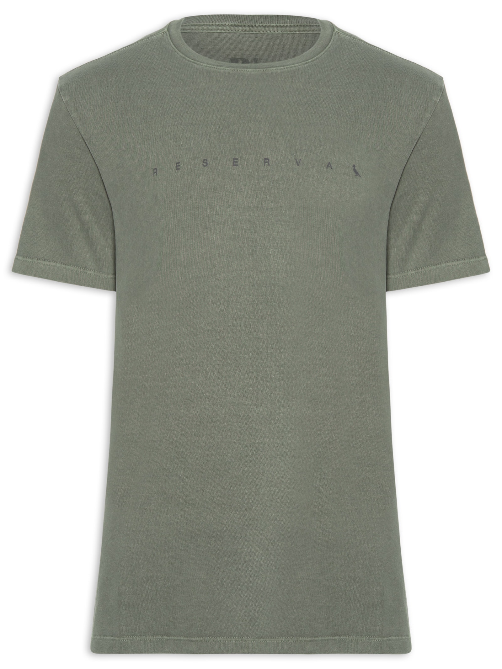 Camiseta Masculina Estampa Minimal Peito Verde Reserva