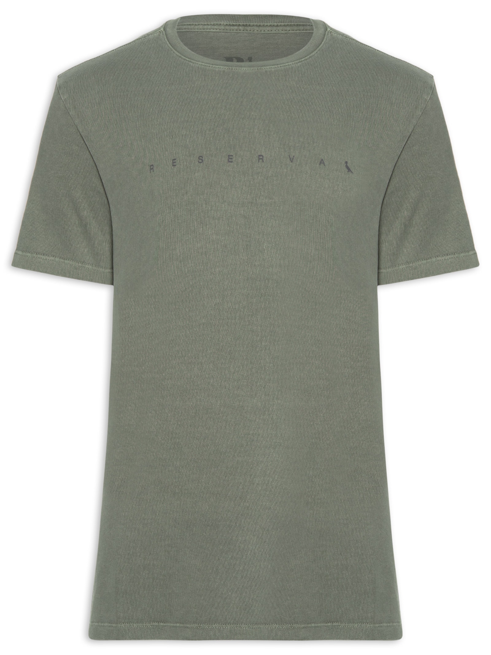 Camiseta Masculina Estampa Minimal Peito Verde Reserva