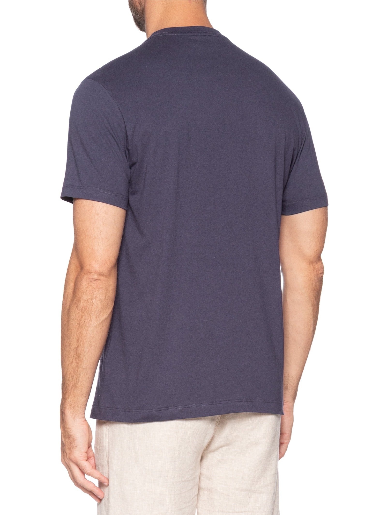Camiseta Masculina Estampa Onda (PA) Azul Aramis