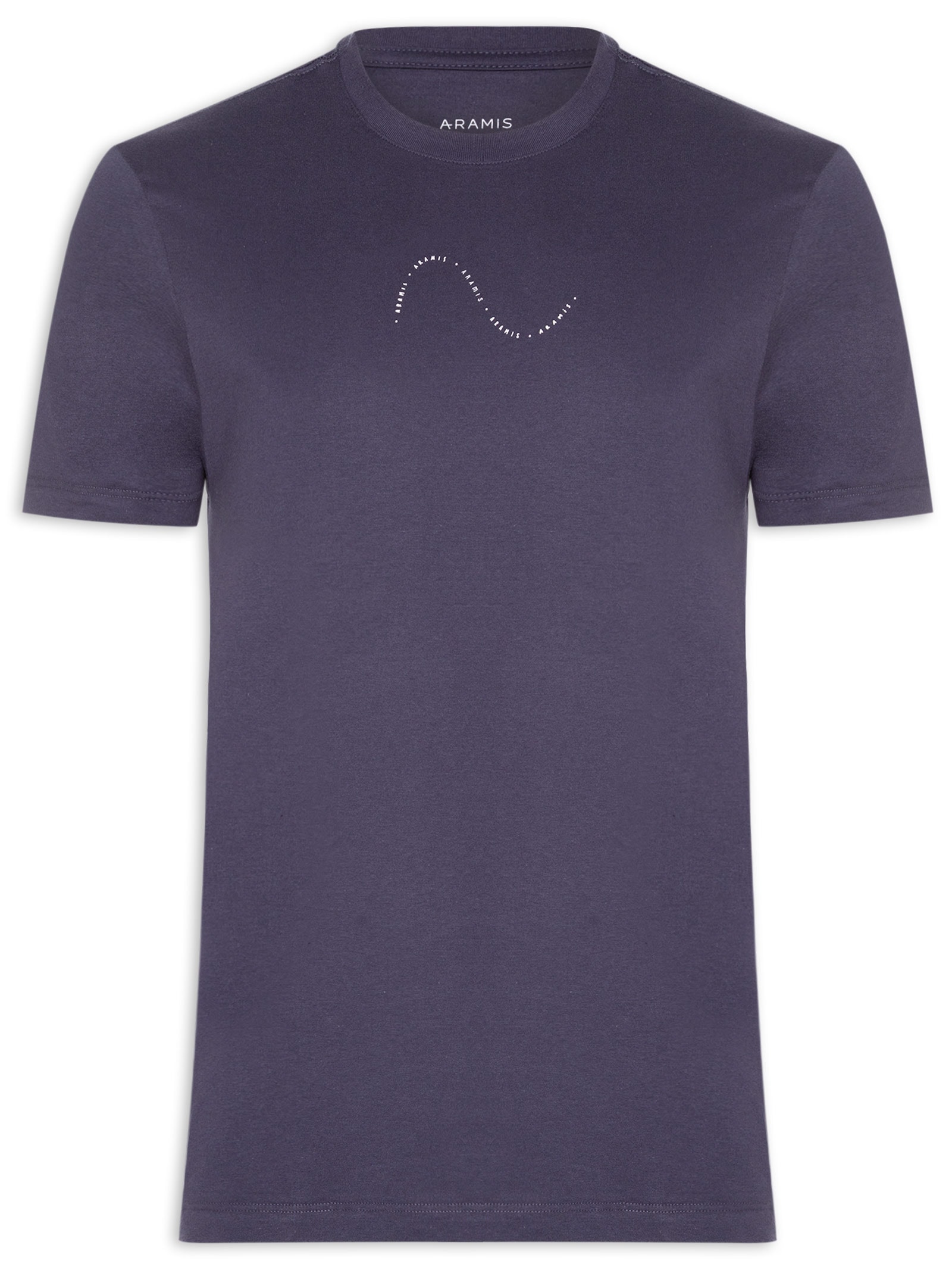 Camiseta Masculina Estampa Onda (PA) Azul Aramis