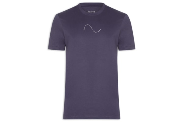 Camiseta Masculina Estampa Onda (PA) - Azul