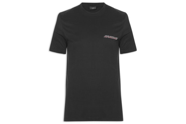 Camiseta Masculina Estampa Outline Red Line - Preto
