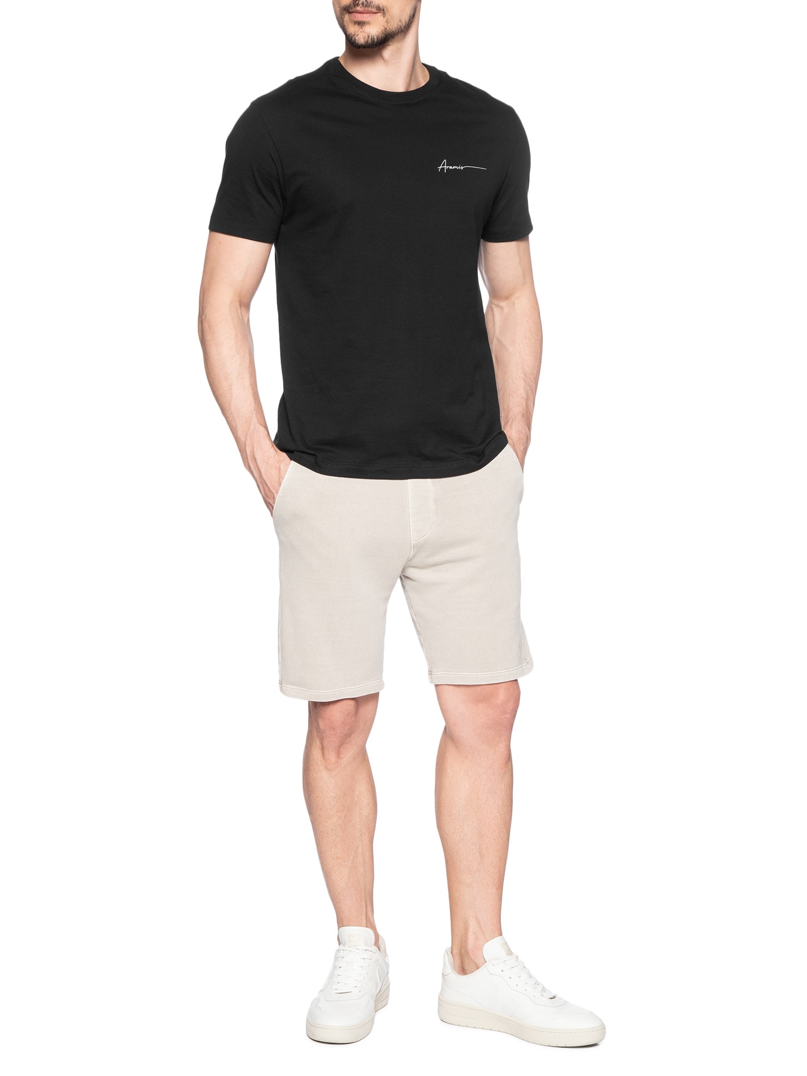 Camiseta Masculina Estampa (PA) Preto Aramis