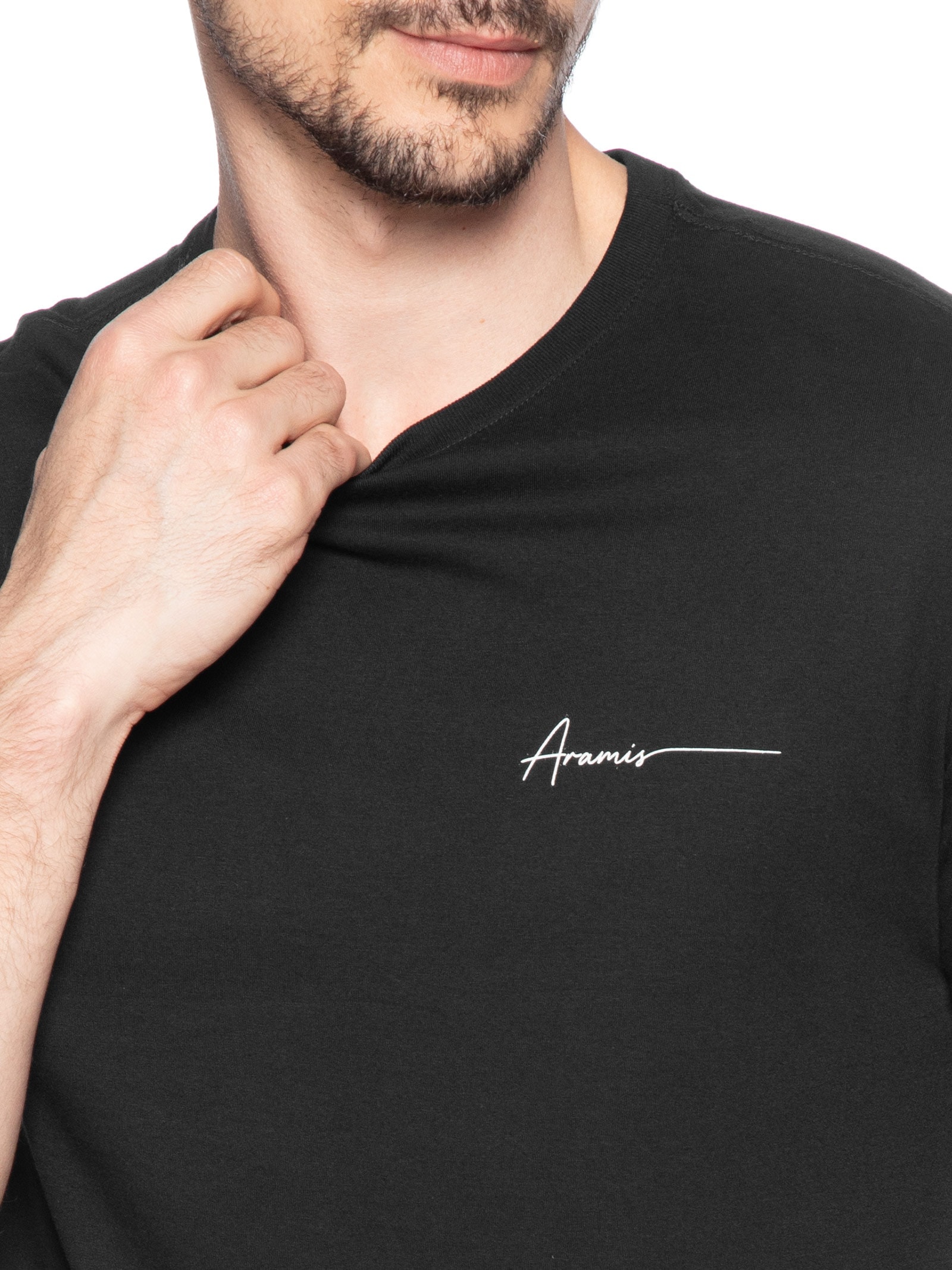 Camiseta Masculina Estampa (PA) Preto Aramis