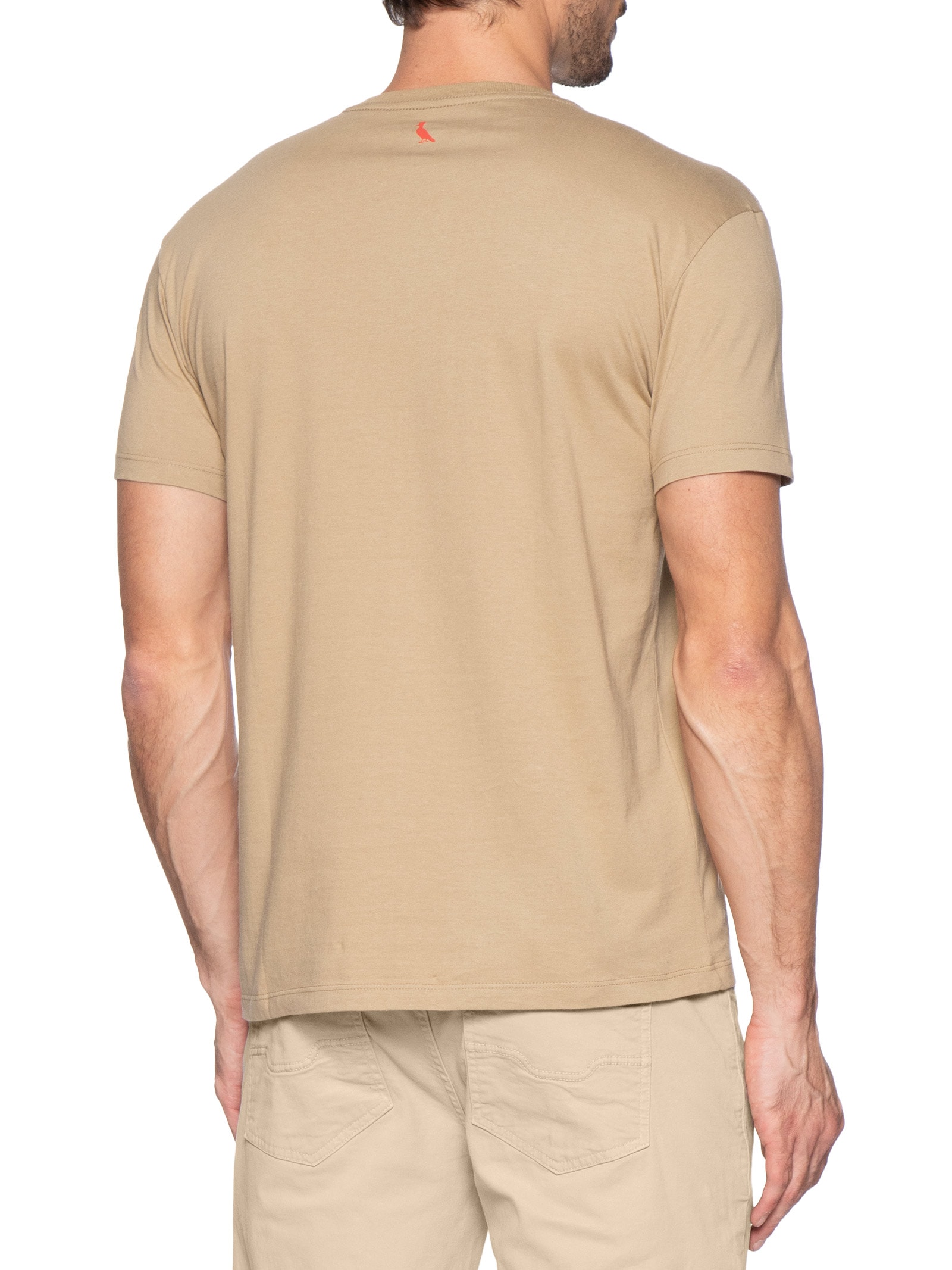 Camiseta Masculina Estampa Palm Water Bege Reserva