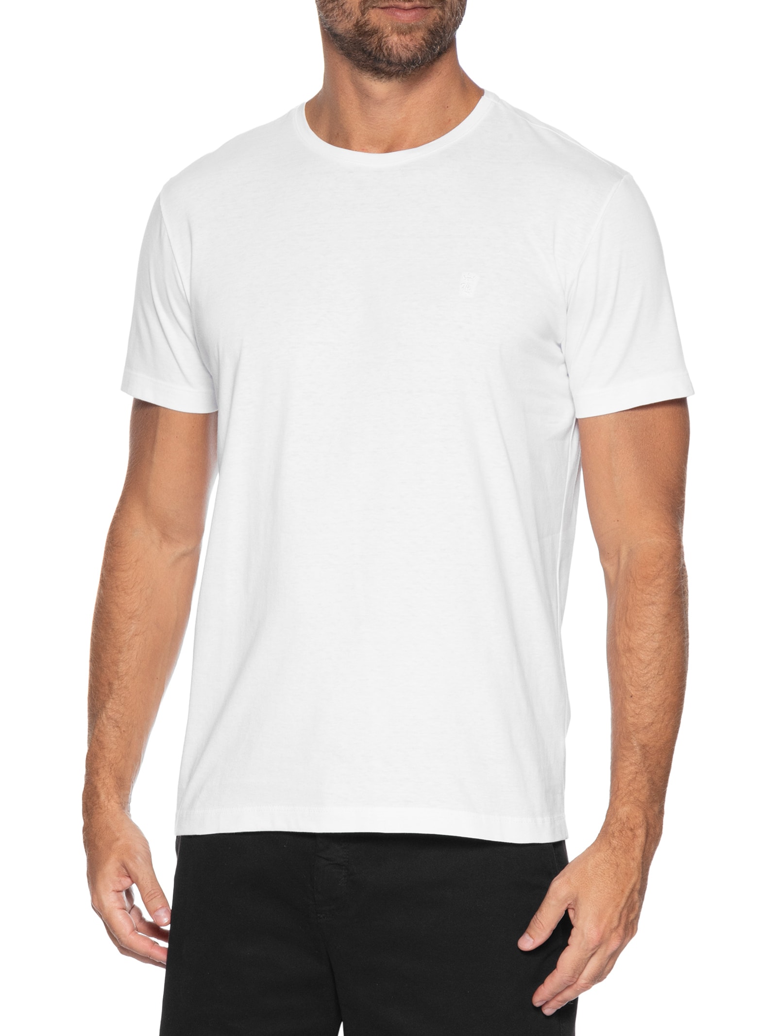 Camiseta Masculina Estampa Pedal Studio – Branco Sergio K