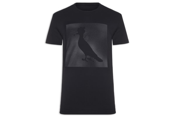 Camiseta Masculina Estampa Pica Pau Hi-Tech Pinos - Preto