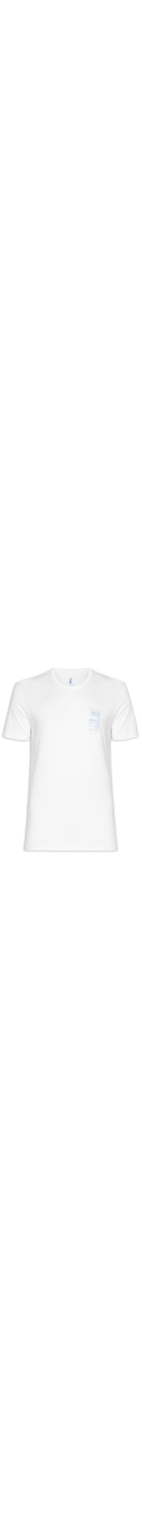 Camiseta Masculina Estampa Praia Côte D'Azur - Branco