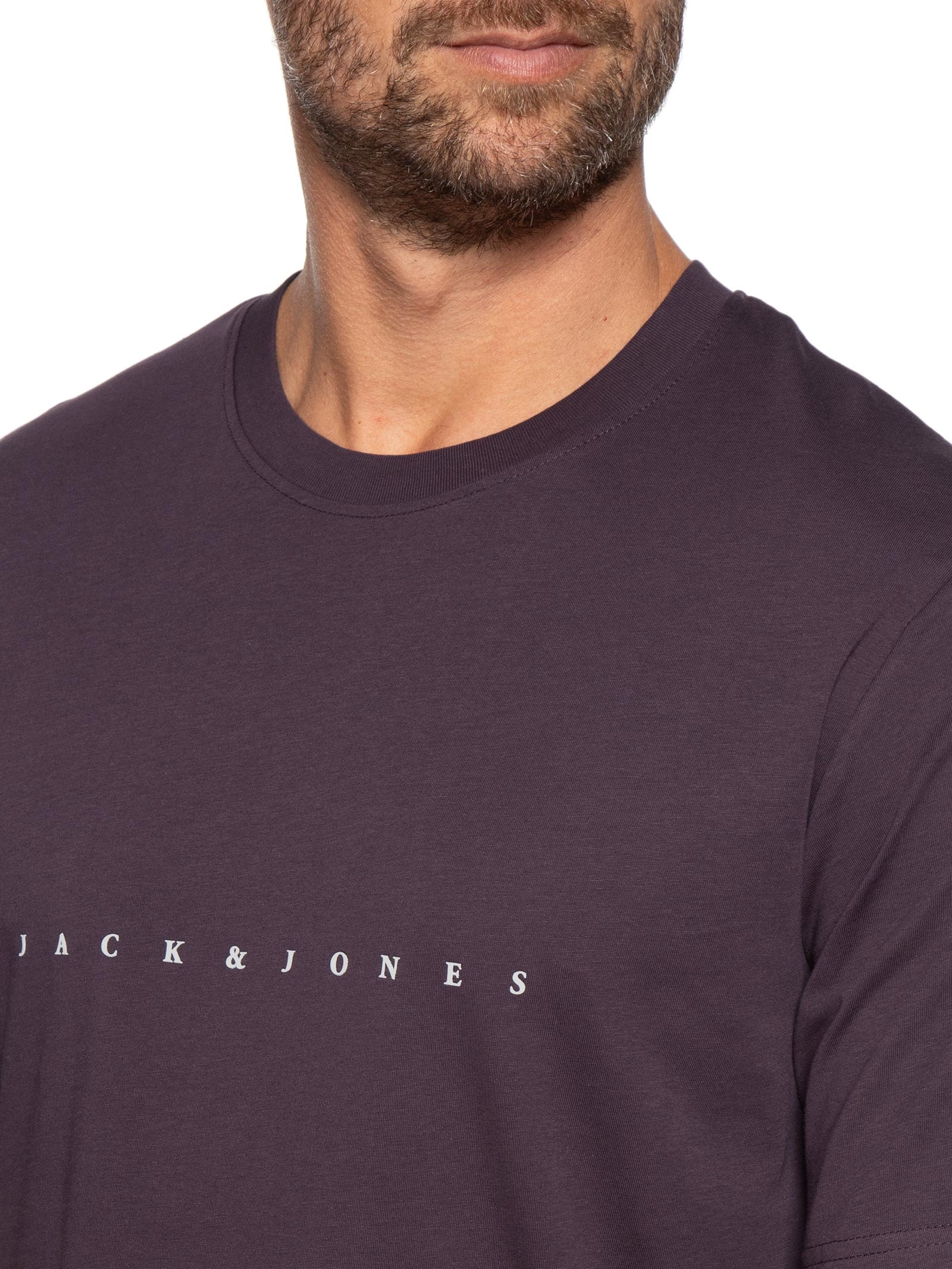 Camiseta Masculina Estampa Roxo Jack & Jones