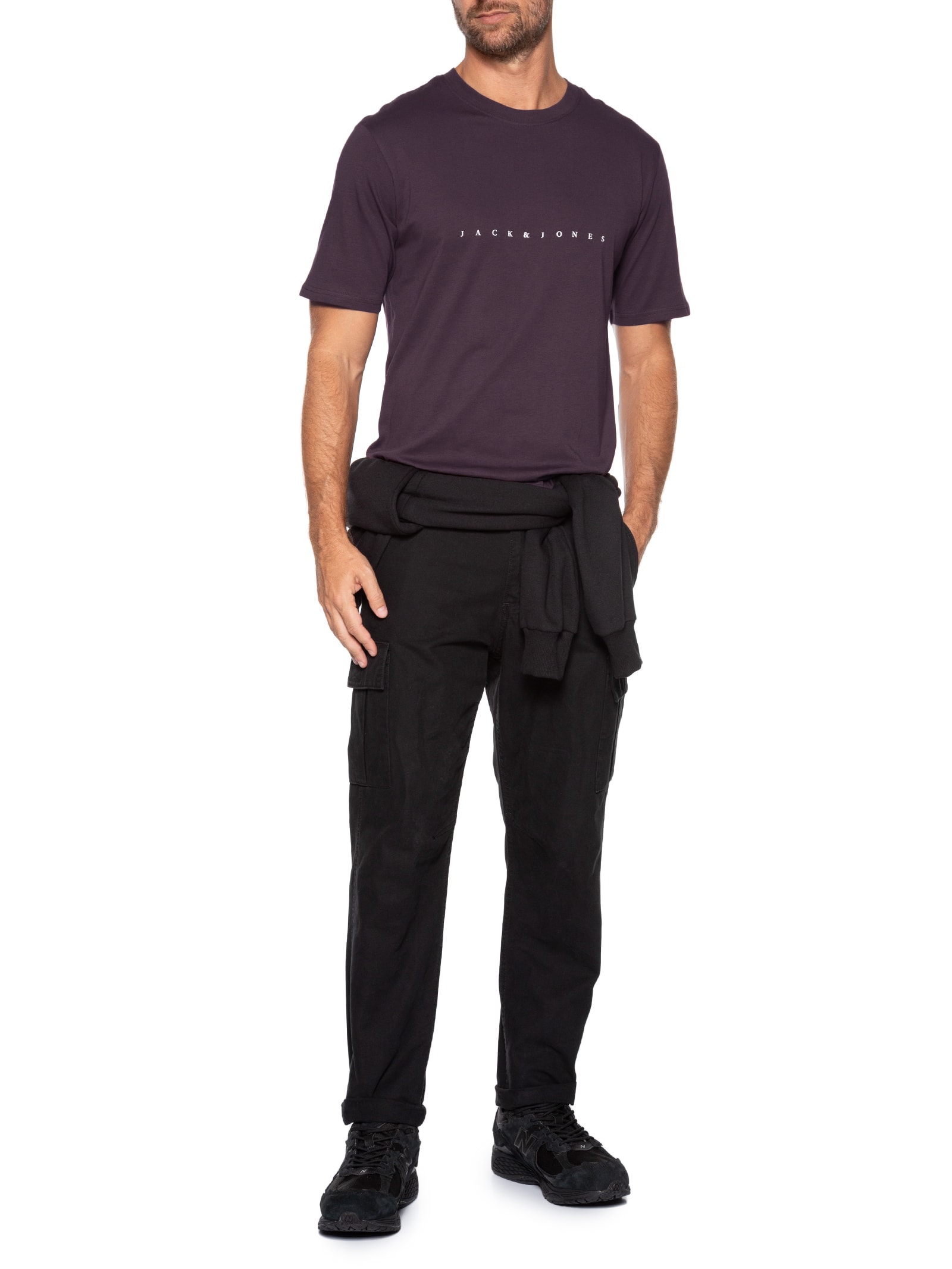 Camiseta Masculina Estampa Roxo Jack & Jones