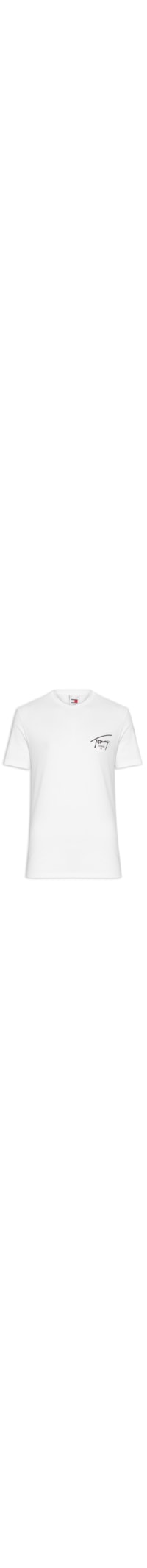 Camiseta Masculina Estampa Signature Regular Fit Em Algodão - Branco