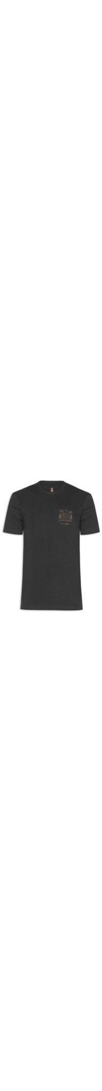 Camiseta Masculina Estampa Small Waves - Preto