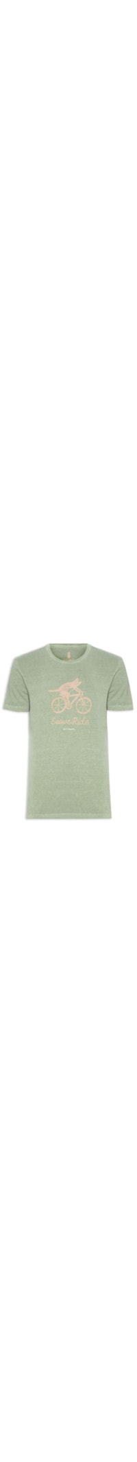 Camiseta Masculina Estampa Suave Ride Stone - Verde