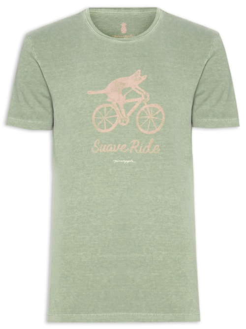 Camiseta Masculina Estampa Suave Ride Stone – Verde