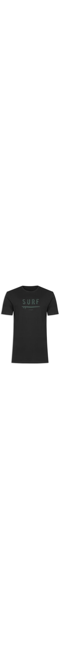 Camiseta Masculina Estampa Surf - Preto