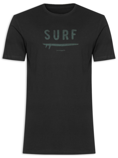 Camiseta Masculina Estampa Surf – Preto