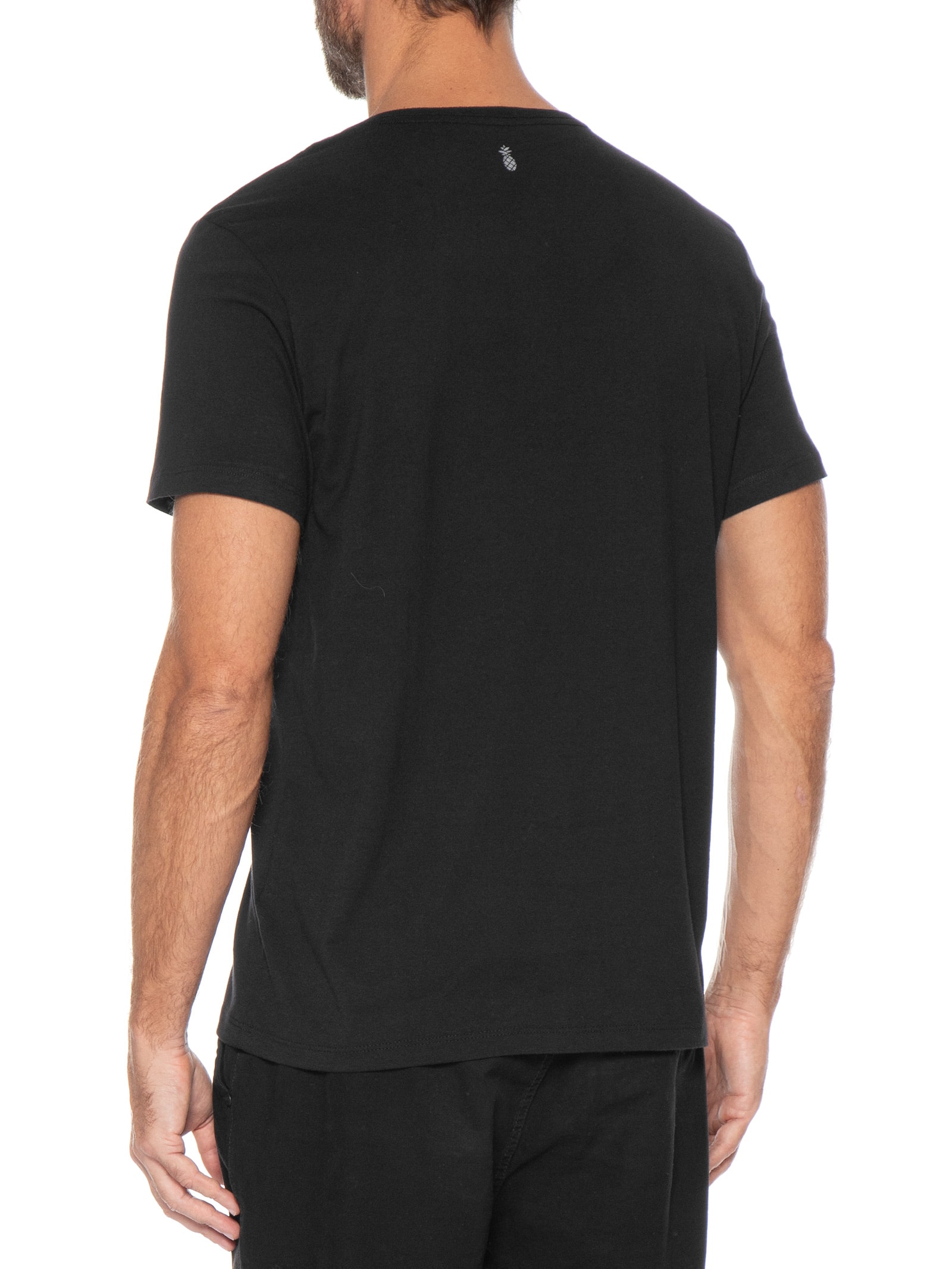 Camiseta Masculina Estampa Surf Preto Pineapple