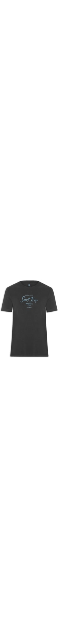 Camiseta Masculina Estampa Surf Trip - Preto