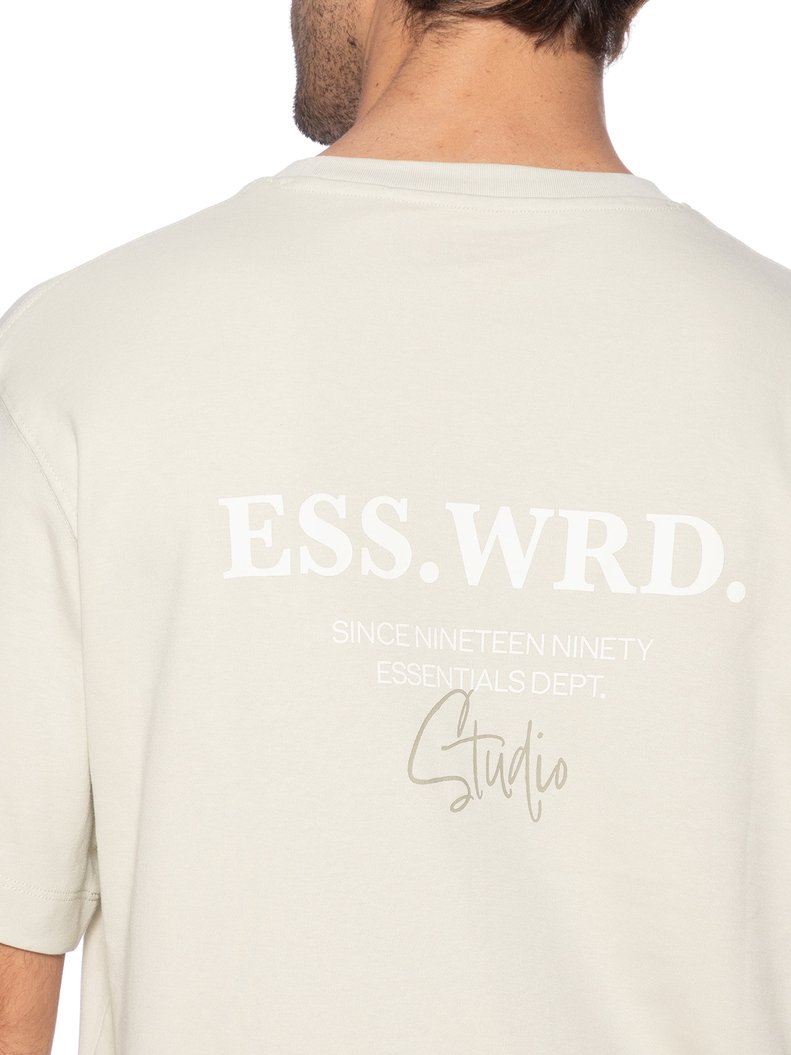 Camiseta Masculina Estampa Urban Edge Studio Bege Jack & Jones