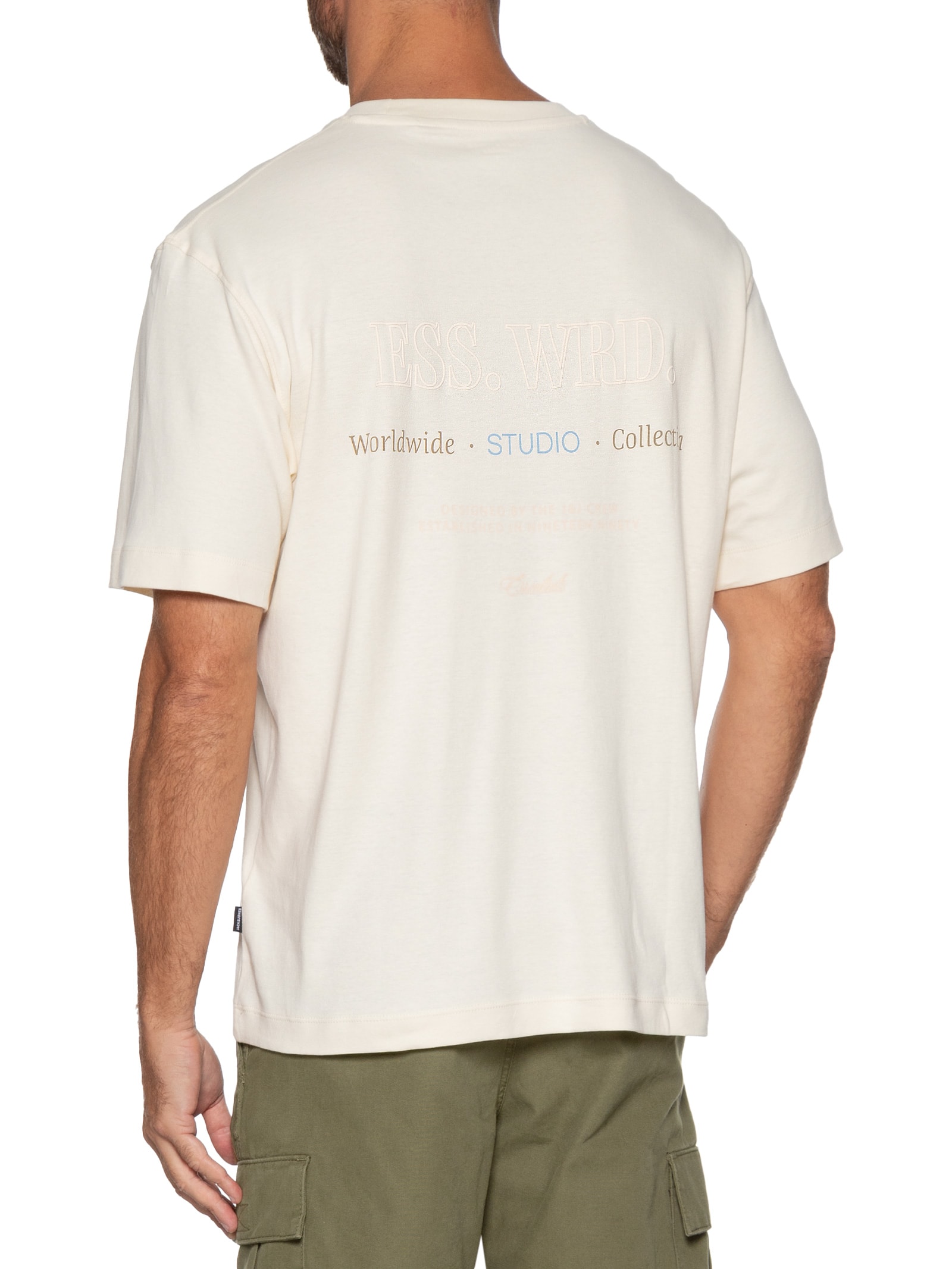 Camiseta Masculina Estampa Urban Edge Studio Bege Jack & Jones