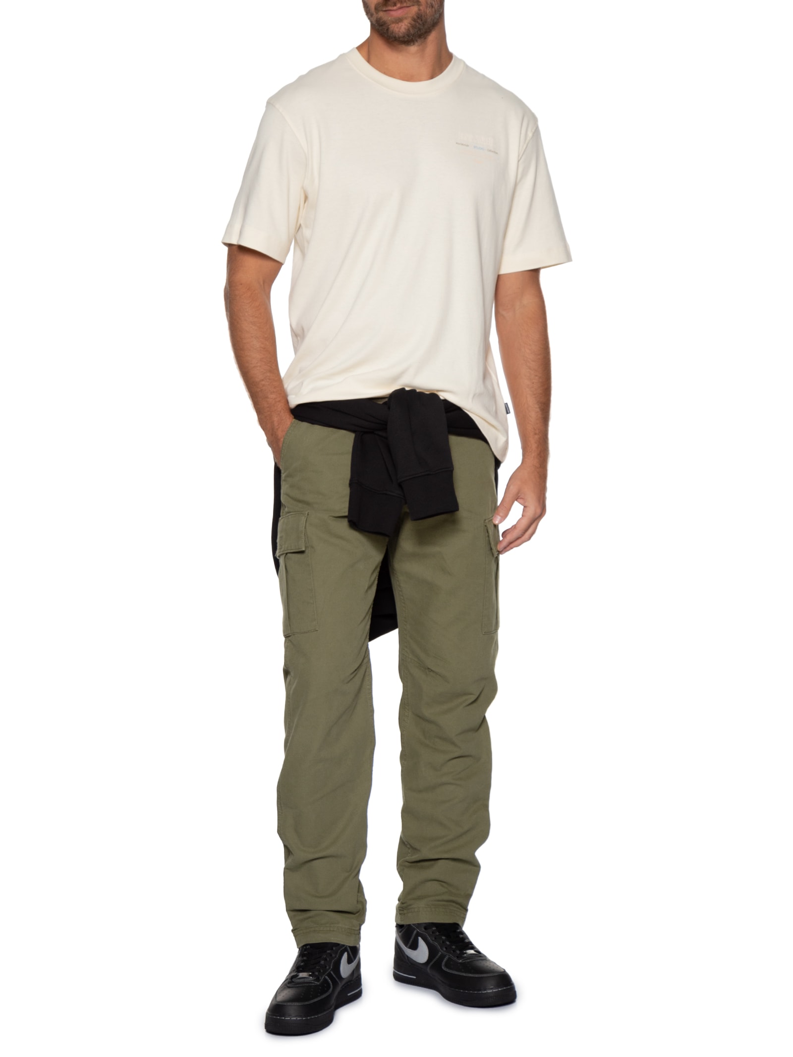 Camiseta Masculina Estampa Urban Edge Studio Bege Jack & Jones