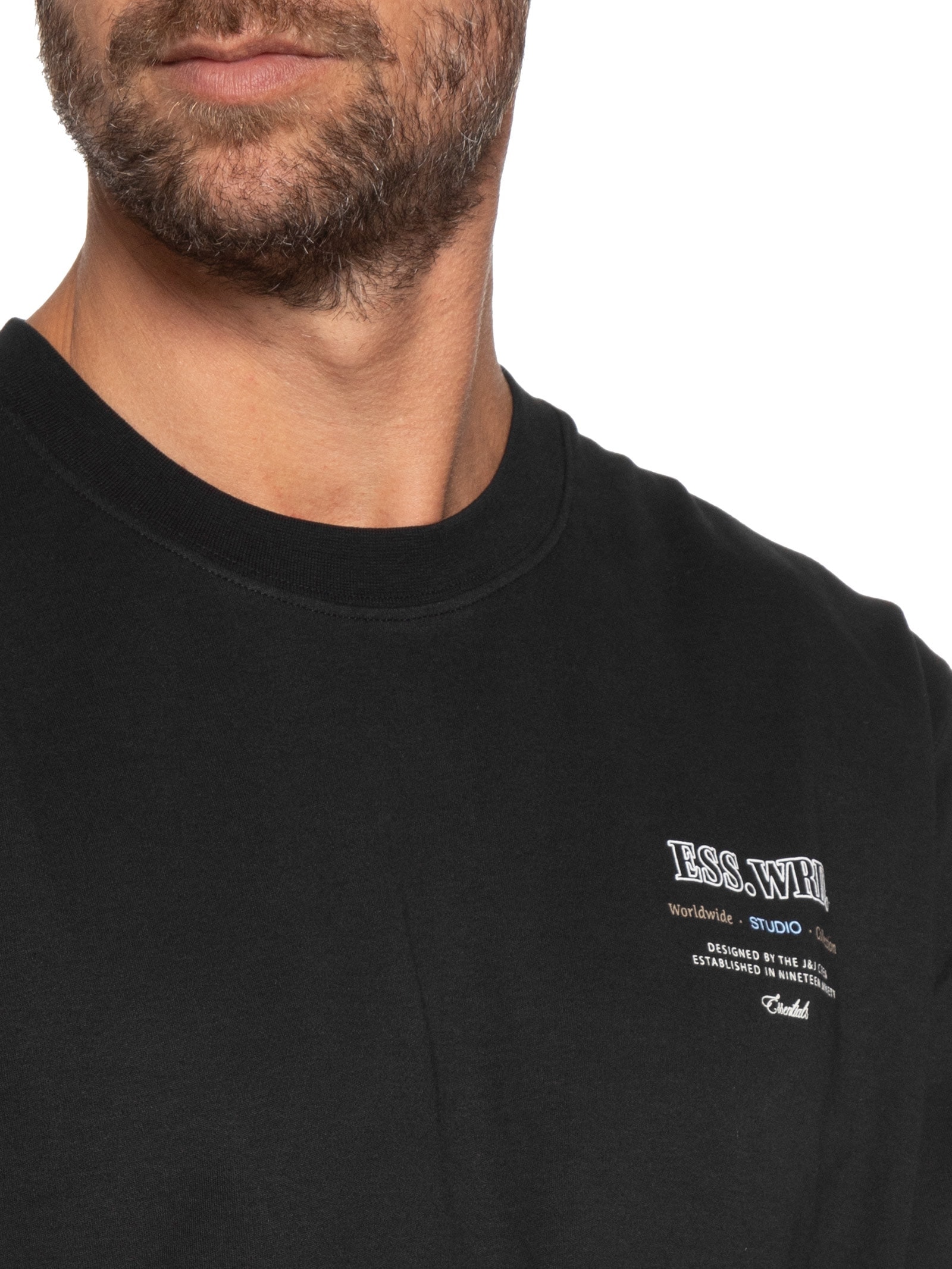 Camiseta Masculina Estampa Urban Edge Studio Bege Jack & Jones