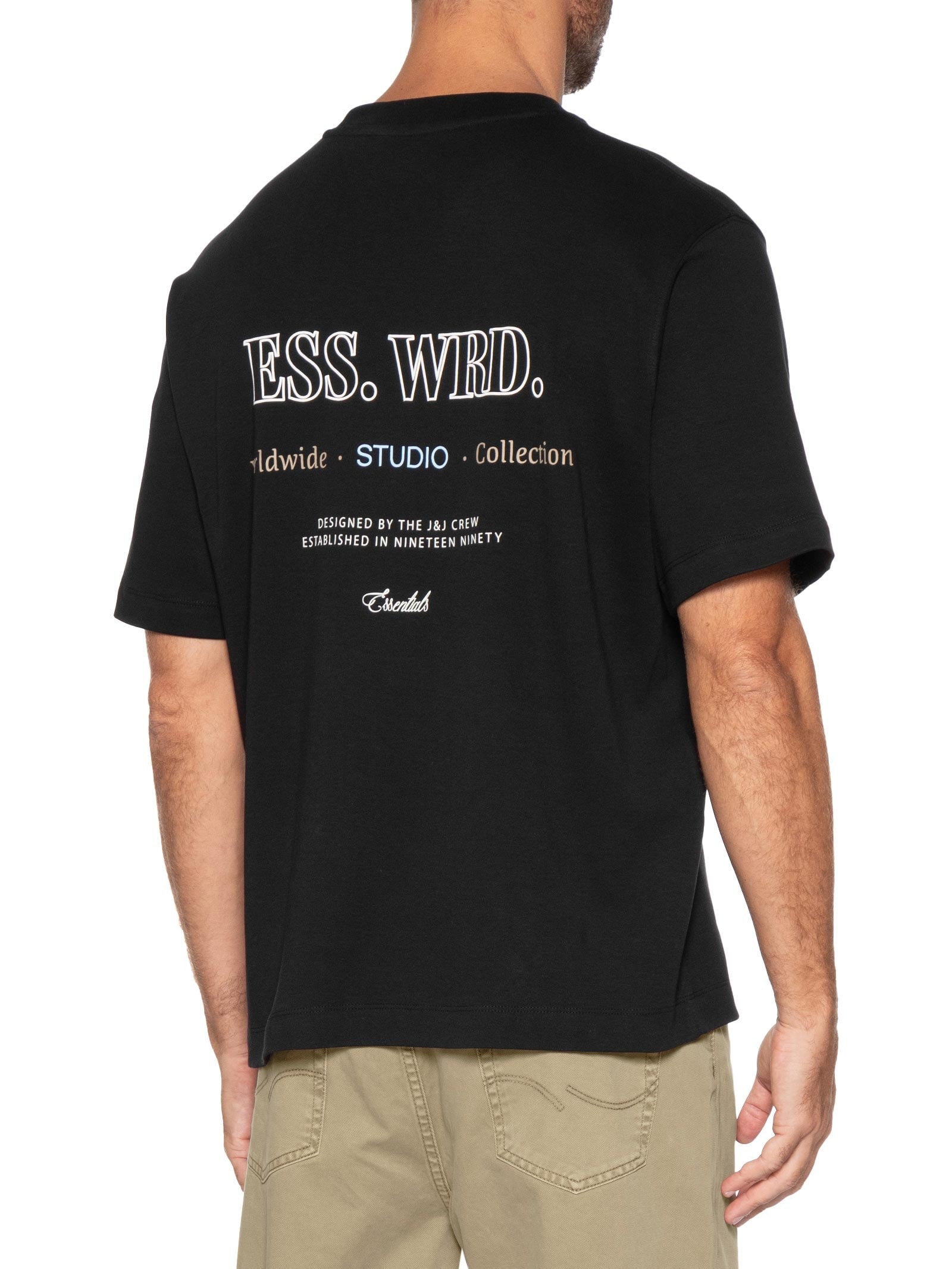 Camiseta Masculina Estampa Urban Edge Studio Bege Jack & Jones