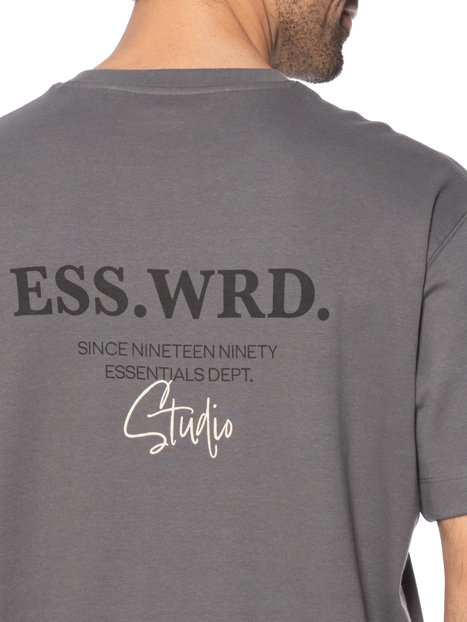 Camiseta Masculina Estampa Urban Edge Studio Cinza Jack & Jones