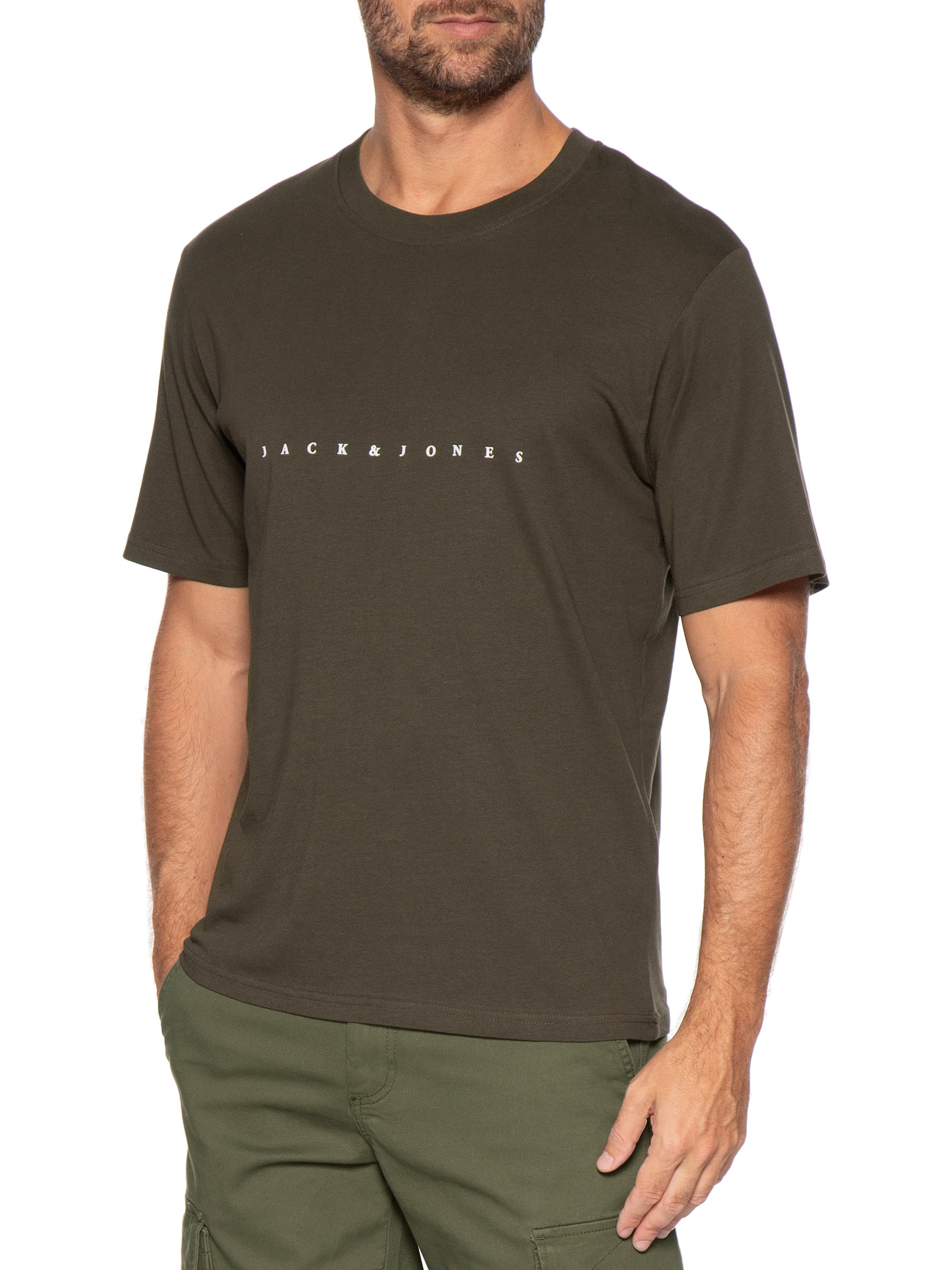 Camiseta Masculina Estampa Verde Jack & Jones