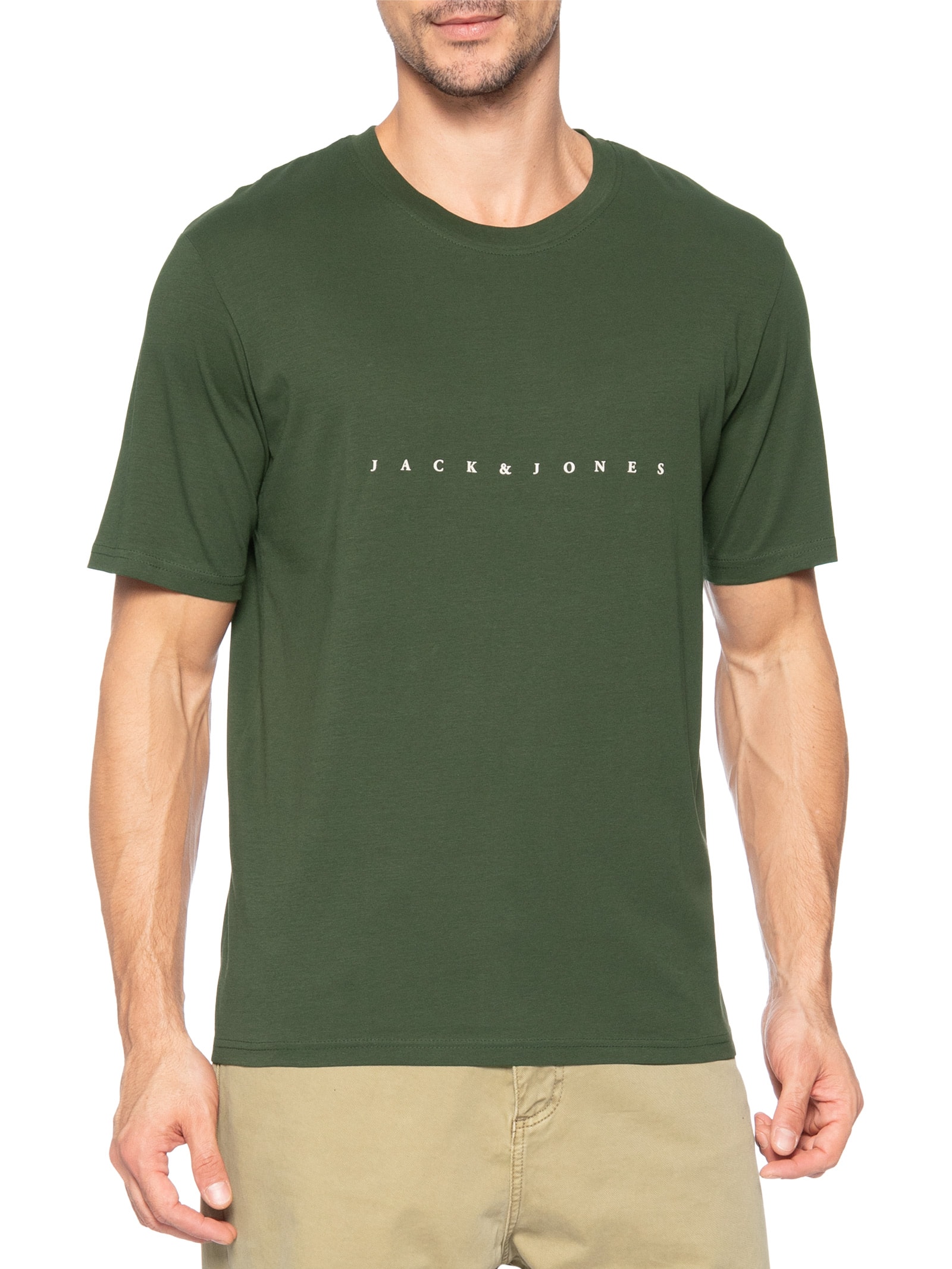 Camiseta Masculina Estampa Verde Jack & Jones